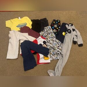 2T pants, shirts and pajamas